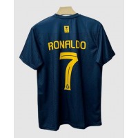 Camiseta Al-Nassr Cristiano Ronaldo #7 Segunda Equipación Replica 2023-24 mangas cortas
